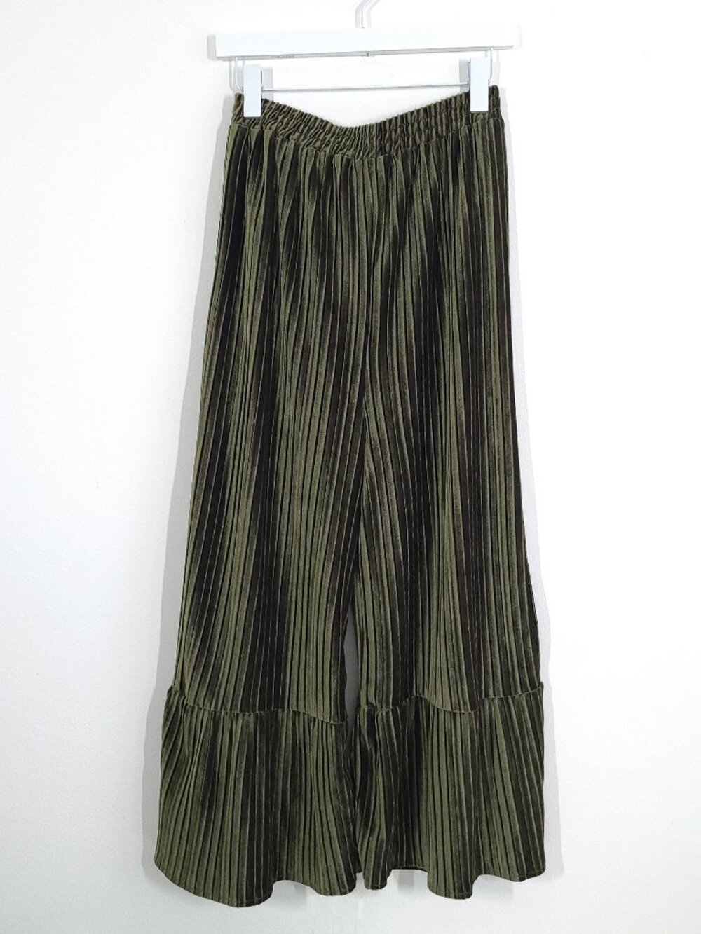 Umgee Velvet Wide Leg Pants
